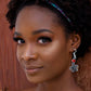 Red beaded earrings