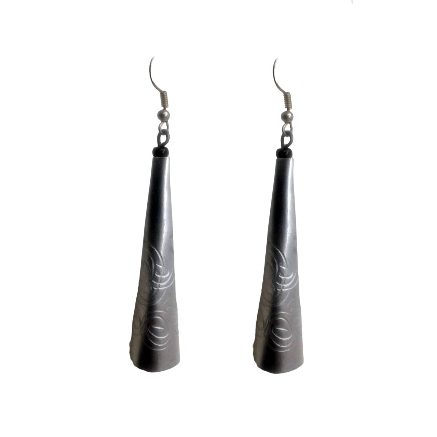 Silver Plated Long Bar Earrings