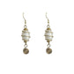 Small White Dangle Earrings