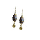 Small Dark Purple Dangle Earrings