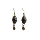 Small Dark Purple Dangle Earrings
