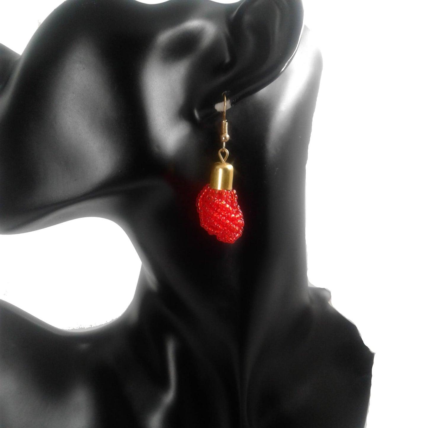 Small Red Earrings