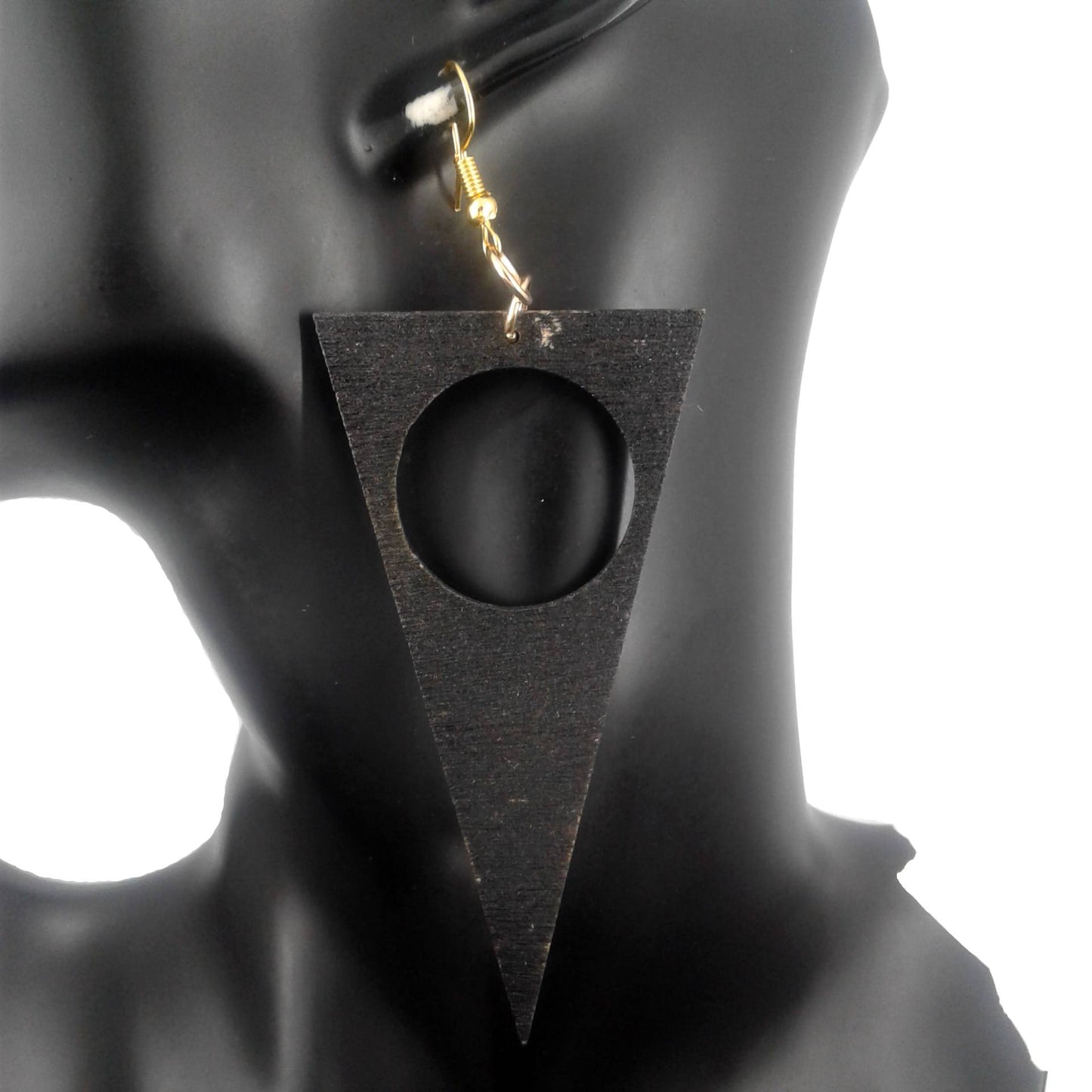 long triangle earrings