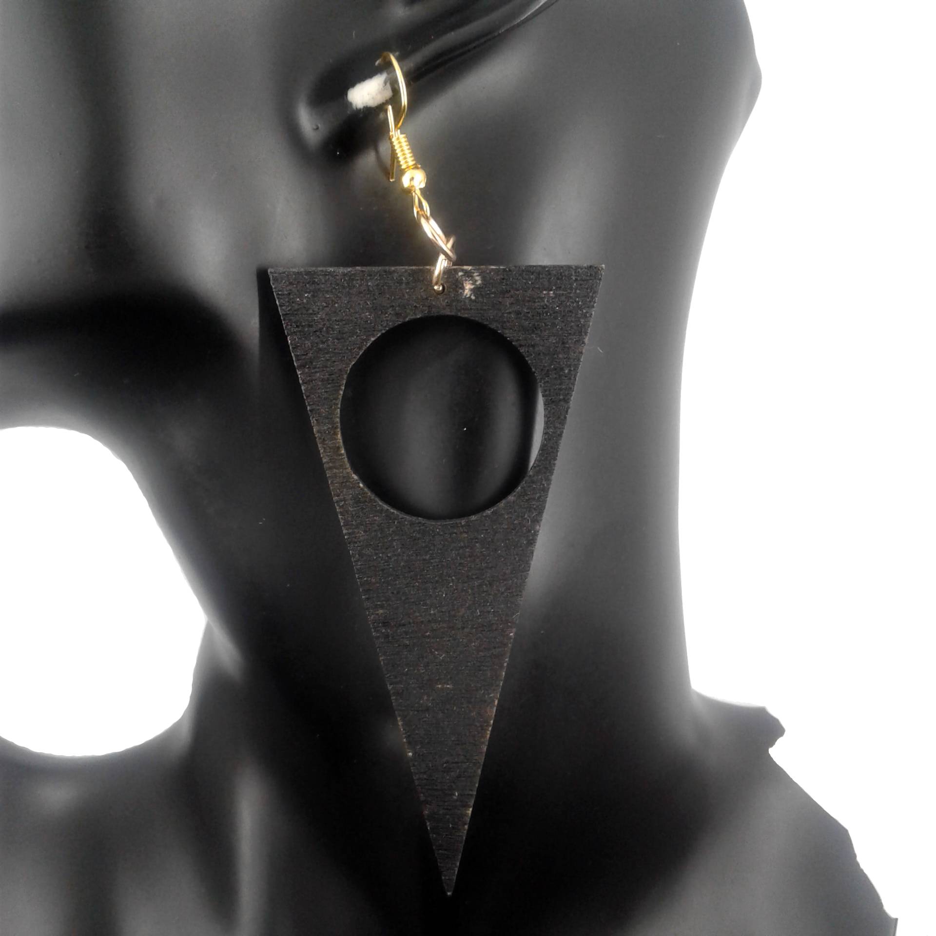 long triangle earrings