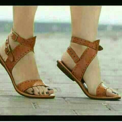 Women's leather  gladiator sandals