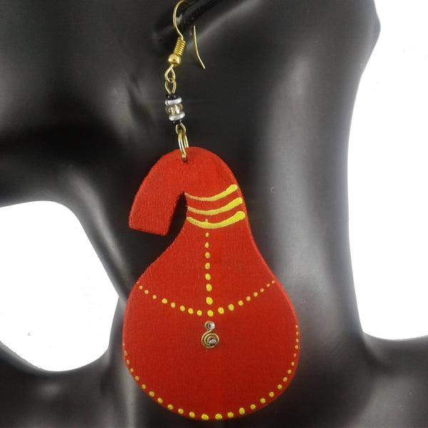 Wooden Dangle Earrings
