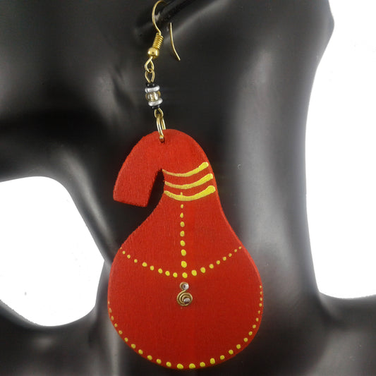 Wooden Dangle Earrings