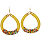 beaded hoop earrings