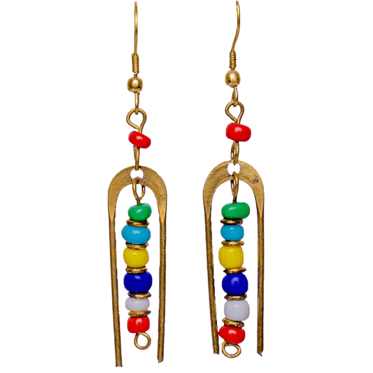 colorful dangle earrings