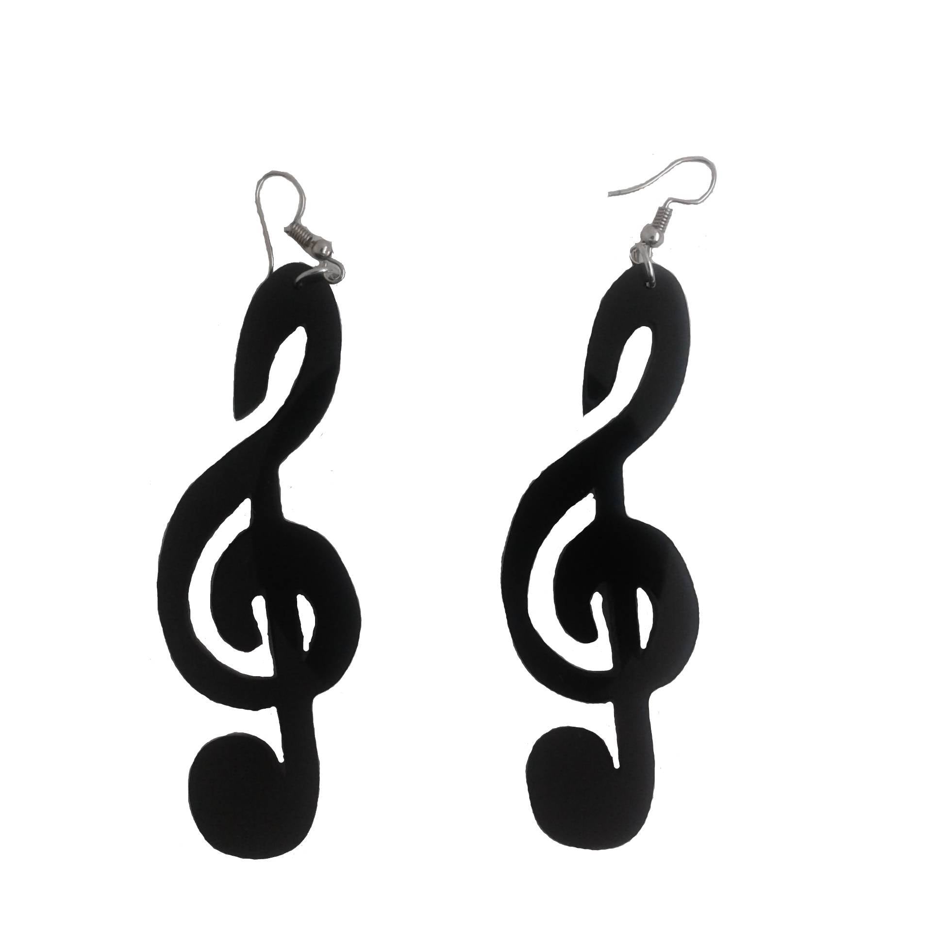 music note earrings