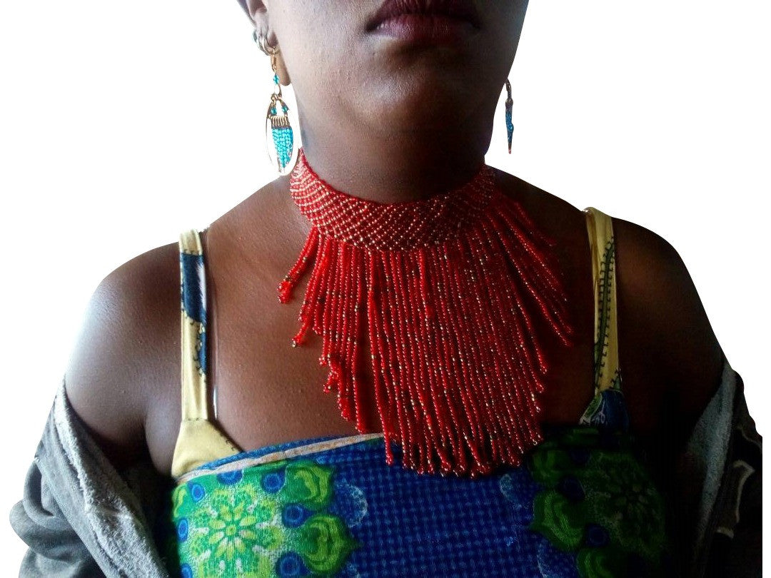 Red Choker Necklace 